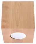 Plafon Sollux QUAD Naturalne Drewno