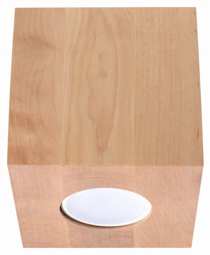 Plafon Sollux QUAD Naturalne Drewno