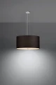 Lampa wisząca Sollux OTTO 50 czarna E27 wys.115cm