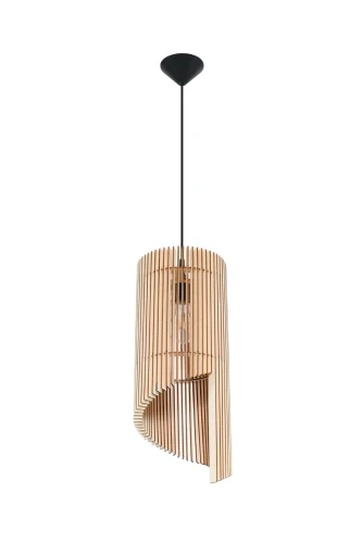 Lampa wisząca Sollux ALEXIA drewniana E27 wys.120cm