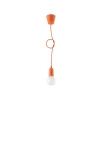 Lampa wisząca Sollux DIEGO 1 pomarańczowa 1xE27 wys.90cm