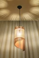Lampa wisząca Sollux ALEXIA drewniana E27 wys.120cm