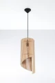 Lampa wisząca Sollux ALEXIA drewniana E27 wys.120cm