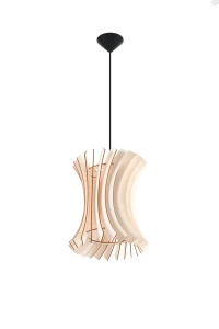 Lampa wisząca Sollux ORIANA drewniany E27 wys.107cm