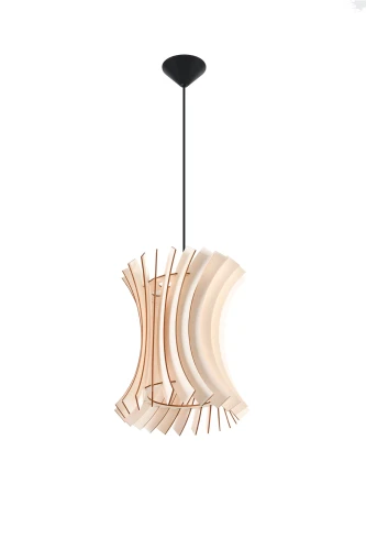 Lampa wisząca Sollux ORIANA drewniany E27 wys.107cm