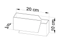Plafon Sollux HORUS biały E27 szer.45cm