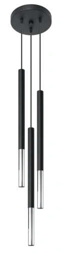 Lampa wisząca MOZAICA 3P czarna/chrom 3xG9 wys.90cm