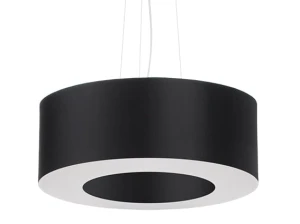 Lampa wisząca Sollux SATURNO 50 czarna E27 śr.50cm wys.112cm