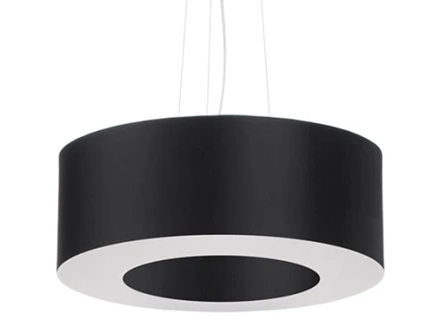Lampa wisząca Sollux SATURNO 50 czarna E27 śr.50cm wys.112cm