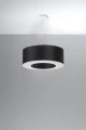 Lampa wisząca Sollux SATURNO 50 czarna E27 śr.50cm wys.112cm