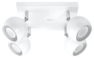 Plafon Sollux OCULARE 4 biały GU10 szer.25cm