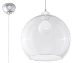 Lampa wisząca Sollux BALL transparentna E27 wys.120cm