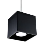 Lampa wisząca Sollux QUAD 1 czarna 1xGU10 wys.110cm