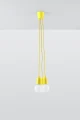 Lampa wisząca DIEGO 3 żółta 3xE27 wys.90cm