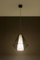 Lampa wisząca DEMI czarna 1xE27 wys.130cm