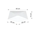 Plafon HEXA biały E27 szer.40cm