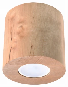 Plafon Sollux ORBIS  Naturalne Drewno