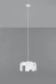 Lampa wisząca Sollux TULIP biała E27 wys.110cm