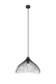 Lampa wisząca Sollux UMB czarna E27 wys.125cm