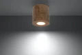 Plafon Sollux ORBIS Naturalne Drewno