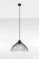 Lampa wisząca Sollux UMB czarna E27 wys.125cm