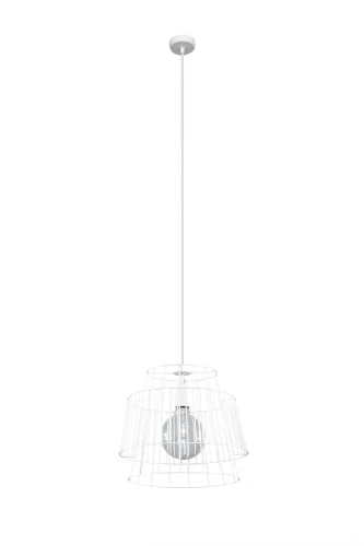 Lampa wisząca GATE biała 1xE27 wys.130cm