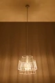 Lampa wisząca GATE biała 1xE27 wys.130cm