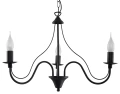 Lampa wisząca MINERWA 3 czarna 3xE14 wys.80cm