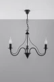 Lampa wisząca MINERWA 3 czarna 3xE14 wys.80cm
