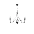 Lampa wisząca MINERWA 3 czarna 3xE14 wys.80cm