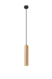 Lampa wisząca Sollux LINO 1 drewniana GU10 wys.105cm
