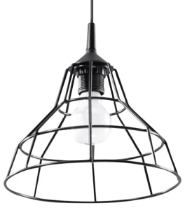 Lampa wisząca Sollux ANATA czarna E27 wys.95cm