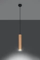 Lampa wisząca LINO 1 czarnaGU10 wys.105cm