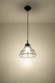 Lampa wisząca Sollux ANATA czarna E27 wys.95cm