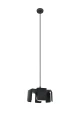 Lampa wisząca TULIP czarna 1xE27 wys.110cm