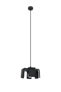 Lampa wisząca Sollux TULIP czarna 1xE27 wys.110cm