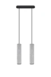 Lampa wisząca Sollux LUVO 2 czarna GU10 wys.90cm