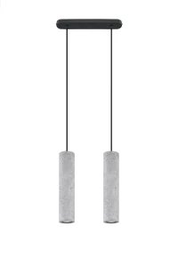 Lampa wisząca Sollux LUVO 2 czarna GU10 wys.90cm