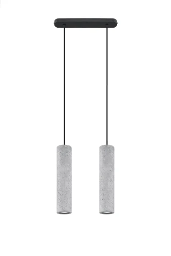 Lampa wisząca LUVO 2 czarna GU10 wys.90cm