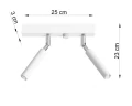 Spot EYETECH 2 biały 2xG9