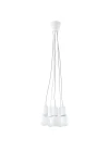 Lampa wisząca Sollux DIEGO 5 biała 5xE27 wys.90cm