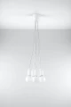 Lampa wisząca DIEGO 5 biała 5xE27 wys.90cm