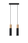 Lampa wisząca Sollux PABLO 2 czarna GU10 wys.90cm