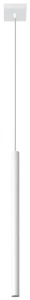 Lampa wisząca Sollux PASTELO 1 biała G9 wys.100cm
