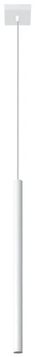 Lampa wisząca Sollux PASTELO 1 biała G9 wys.100cm