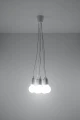 Lampa wisząca DIEGO 5 biała 5xE27 wys.90cm