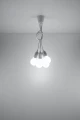 Lampa wisząca DIEGO 5 biała 5xE27 wys.90cm