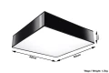 Plafon HORUS czarny E27 szer.45cm