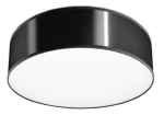 Plafon Sollux ARENA czarny 2xE27 szer.35cm