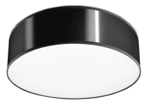 Plafon Sollux ARENA czarny 2xE27 szer.35cm